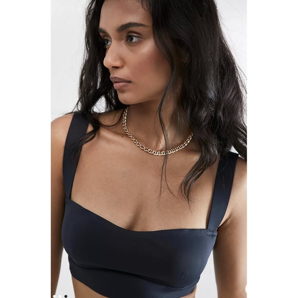 FREE PEOPLE Naomi Longline Black Bra - Picture 2 of 7